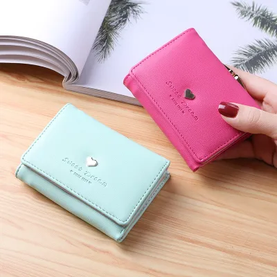 Multifunctional Candy Color Leather Mini Coin Purse 